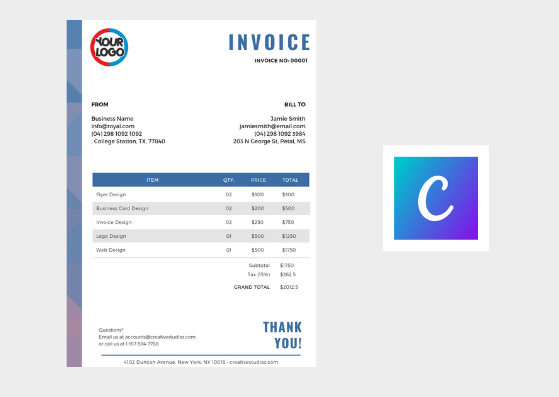 Online Invoicing Template