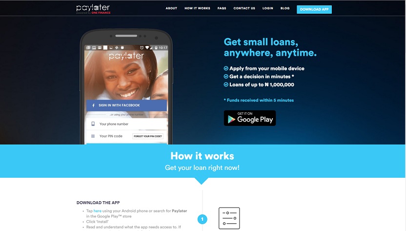 paylater nigeria website