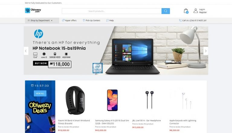 Top 10 Ecommerce Websites For Online Shopping In Nigeria   Obiwezy.com Ecommerce Website Nigeria 768x440 